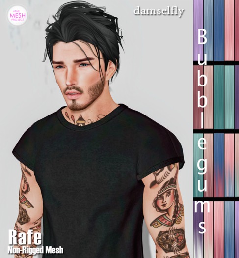 **DD**Damselfly Rafe Non-Rigged Mesh Bubblegums