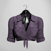 Emery Euphemia Tied Shirt Lavender