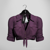 Emery Euphemia Tied Shirt Berry