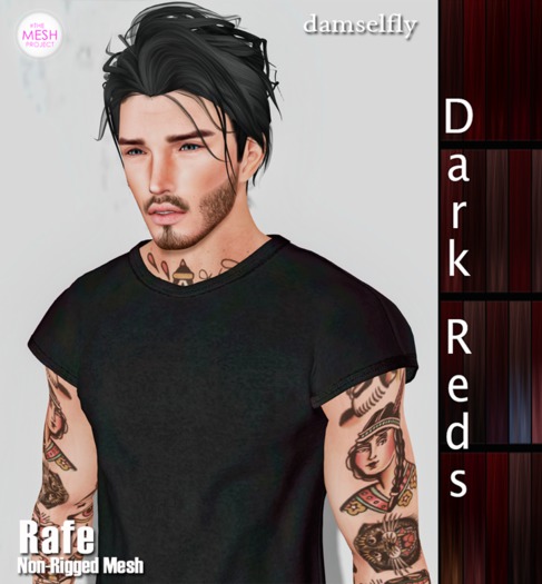 **DD**Damselfly Rafe Non-Rigged Mesh Dark Reds