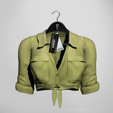 Emery Euphemia Tied Shirt Lime