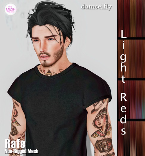 **DD**Damselfly Rafe Non-Rigged Mesh Light Reds