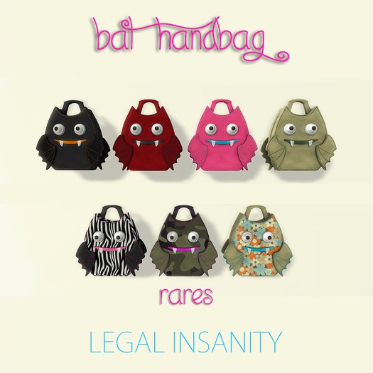 Legal Insanity - Bat bag zebra RARE