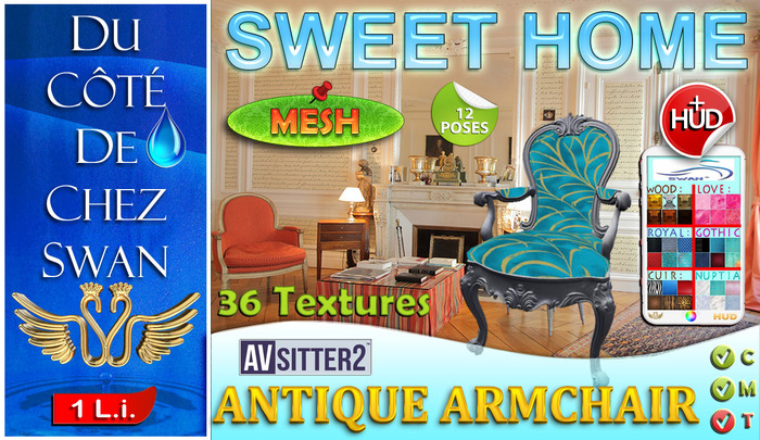 Antique Armchair - Mesh 1 L.i.