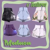MEDUSA // High Waisted Shorts Texture 6 Pack (rez)