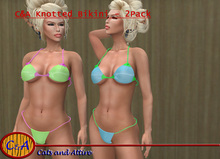C&A Knotted Bikini 2Pack - Blue&Green v1.0