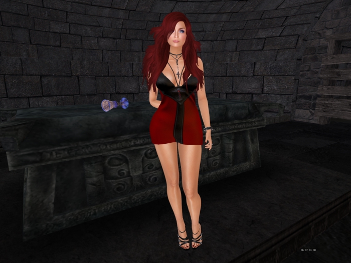 Para's Goth Minidress - BloodRed