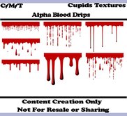 7 Alpha Blood Drip Textures