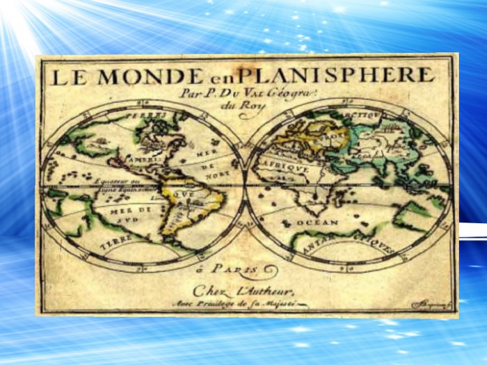 Second Life Marketplace Old Maps LE MONDE EN PLANISPHERE Circa 1663
