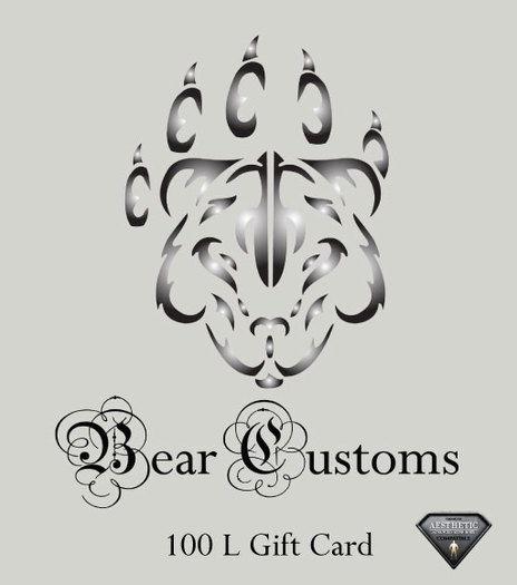 Bear Customs Giftcard 100L