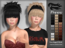 Tameless Hair Poppy (Non-Rigged MESH) - Naturals