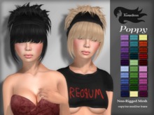 Tameless Hair Poppy (Non-Rigged MESH) - Fantasy