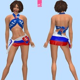 SLOVAKIA - "scarf & flag" outfit  (MESH)