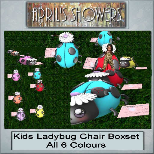 Kids Ladybug Chair Boxset Copy Only 700 Lindens (Boxed)