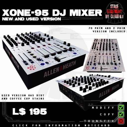 -Virtual Decay- XONE-95 DJ Mixer 