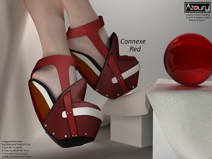 AZOURY - Connexe Shoe (Red)