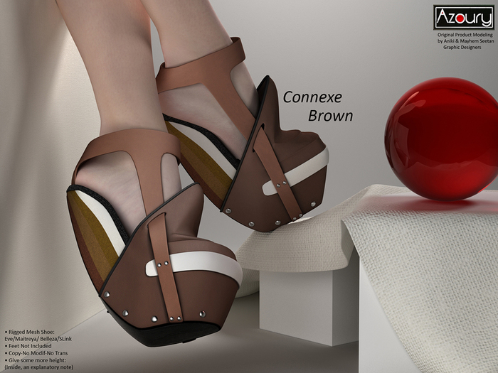 AZOURY - Connexe Shoe (Brown)