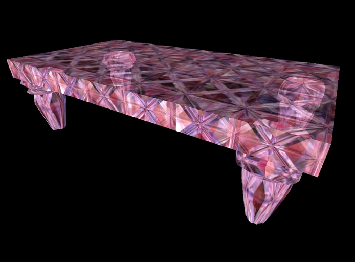 crystal 7 coffee table