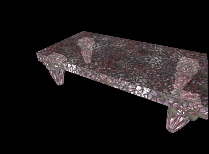crystal 14 coffee table