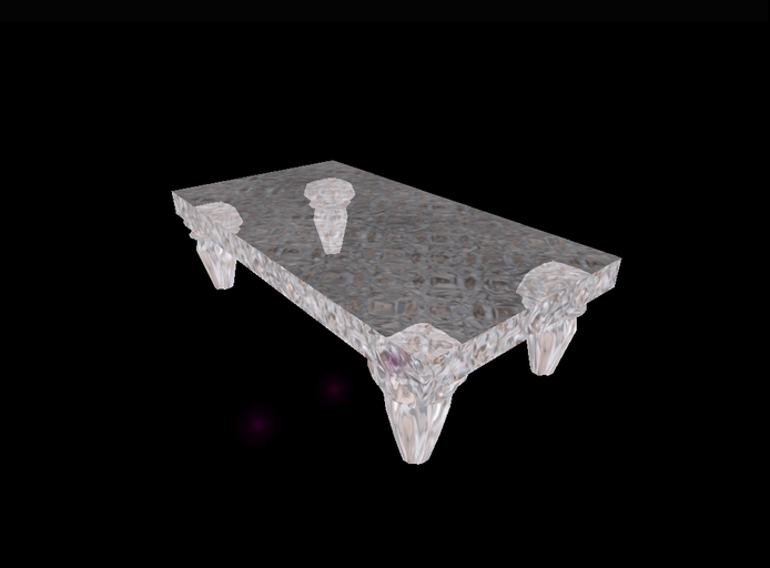 crystal 10 coffee table