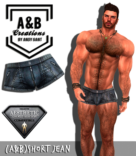 [A&B] Short Jean (NIRAMYTH) - AESTHETIC