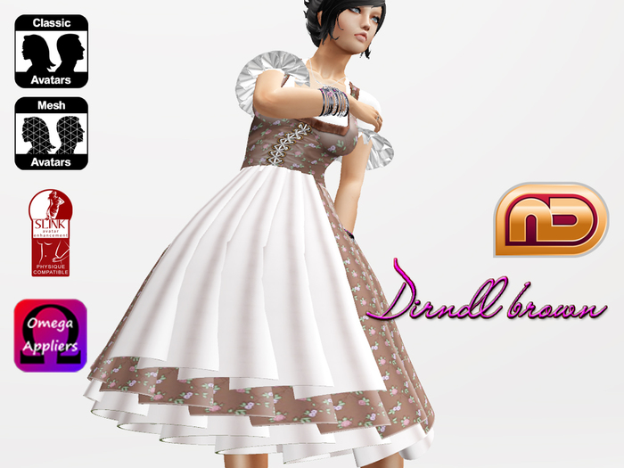 [NetLife Design] Dirndl brown + Appliers {wear me}