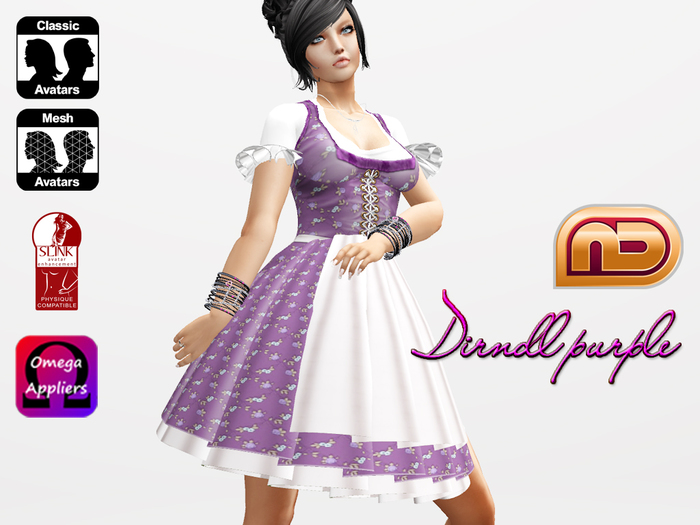 [NetLife Design] Dirndl purple + Appliers