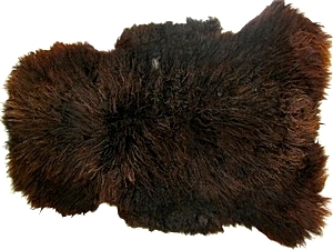 Dark Long-haired Sheepskin Boxed