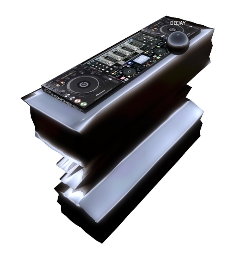 3 prim Sculpt black booth