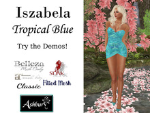[ASHBURY] Iszabela Gather Dresses-Tropical Blue