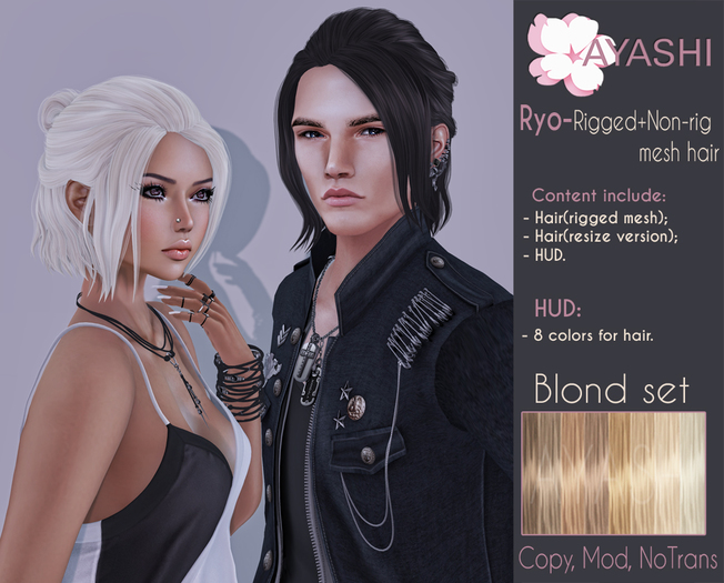 [^.^Ayashi^.^] Ryo hair-Blond set