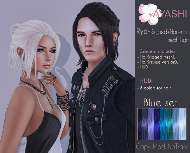 [^.^Ayashi^.^] Ryo hair-Blue set