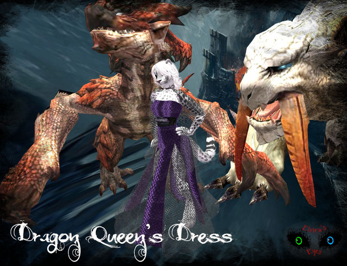 ~ E.E. ~ Amethyst Dream Dragon's Queen ~Mesh Dress~