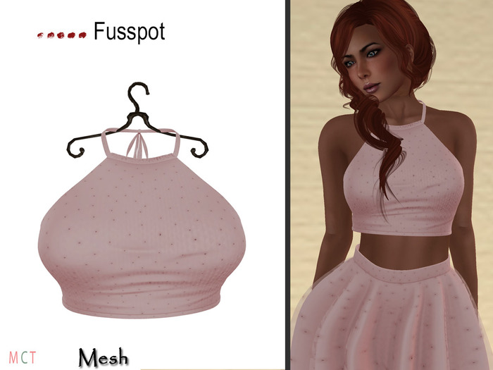 ~Fusspot~ Cropped Top - Pink