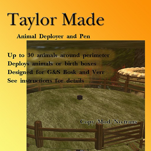 Taylor Made - Animal Deployer and fence (boxed)