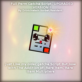 Full Perm Gatcha / Gacha Script w/ RARE & RARE MULTIPLIER - SUPER UGRADED MARKETPLACE DICKILLA EDITION