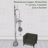 *ZG* Weathered Copper Windchime