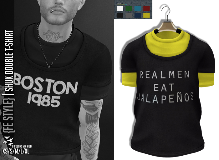 {Fe Style} Shuk Double T-Shirt - RMEJ w/Hud [Box]