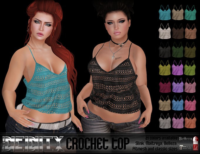 !NFINITY Crochet Top Avocado BOX