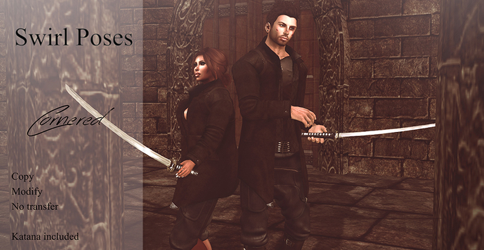.Swirl Poses. - Cornered (boxed)