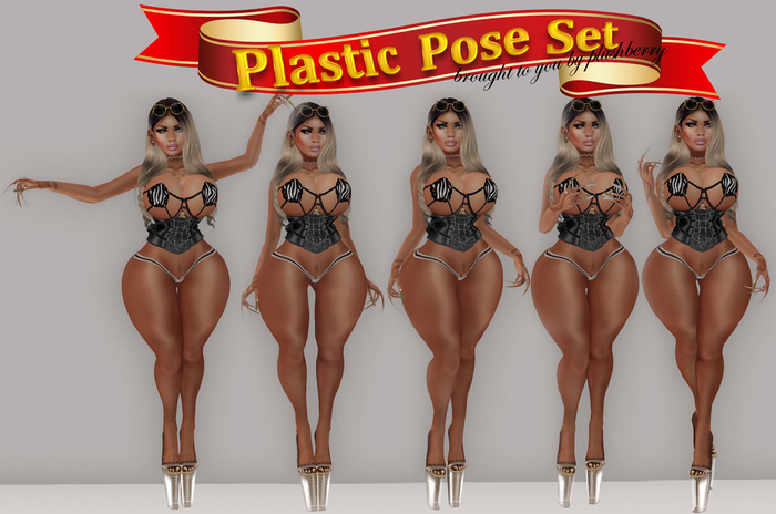 Plushberry ~ Plastic Pose Set