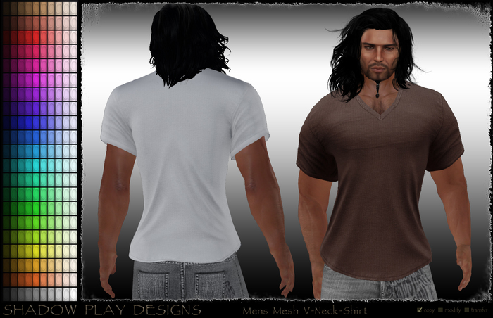 Mens Mesh V-Neck Shirt - CCH