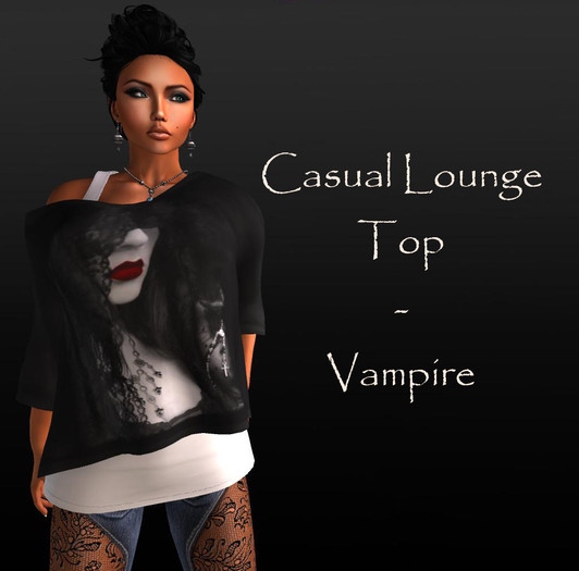 Mochi - Casual Lounge Top - Vampire