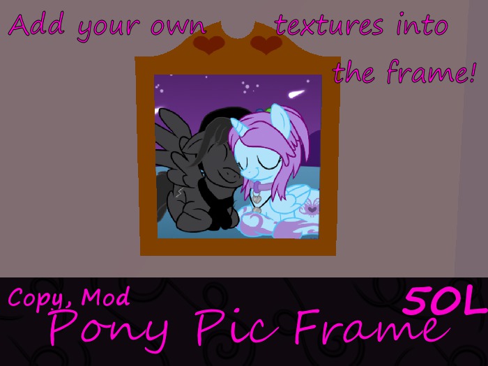 *TRIX* Pony Picture Frame Square