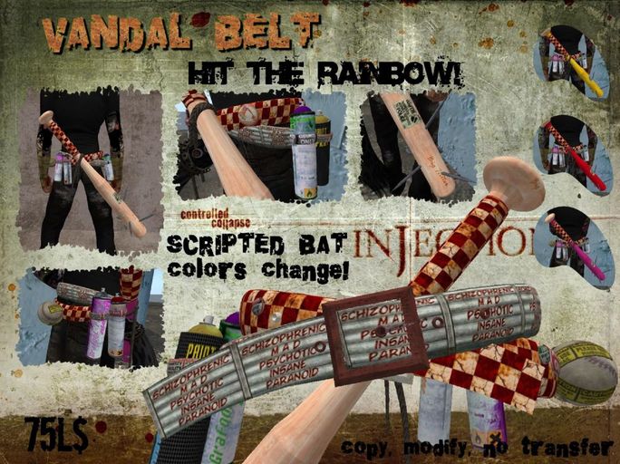 VANDAL BELT "Hit the rainbow" 