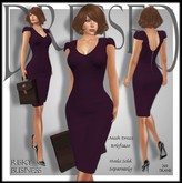 ::DBL:: Risky Business Mesh Dress & Briefcase ~ Plum
