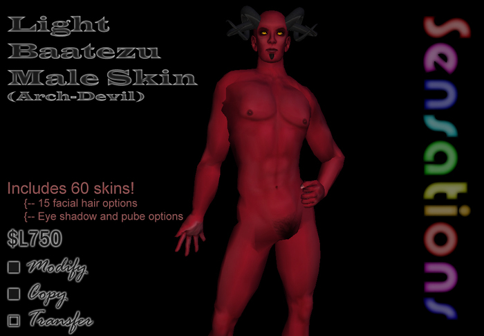 Male Skins - Baatezu Light - Sensations Classic