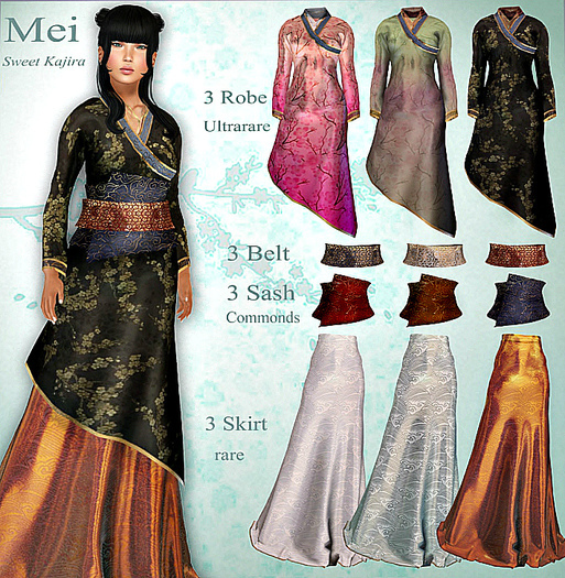 *Sweet Kajira*Mei Sash copper