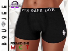 Boujee - Polo Ralph Doe Boxers (Black) OMEGA