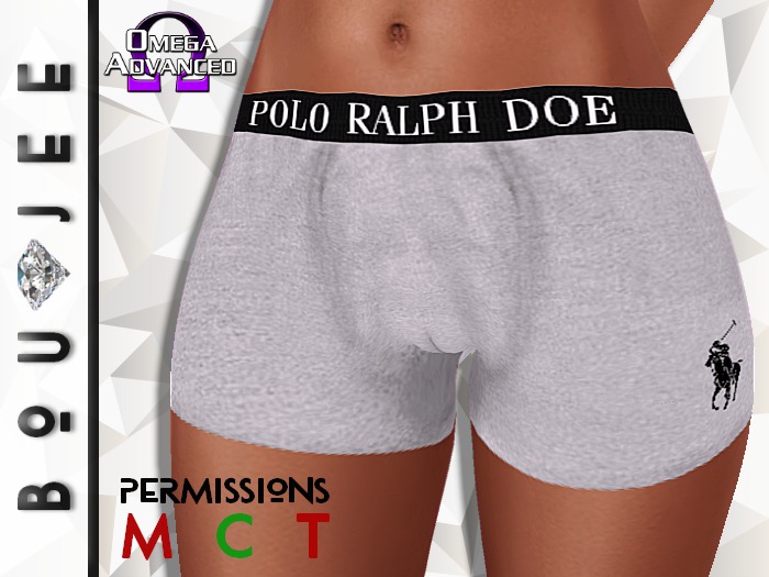 Boujee + Polo Ralph Doe Boxers (Grey)